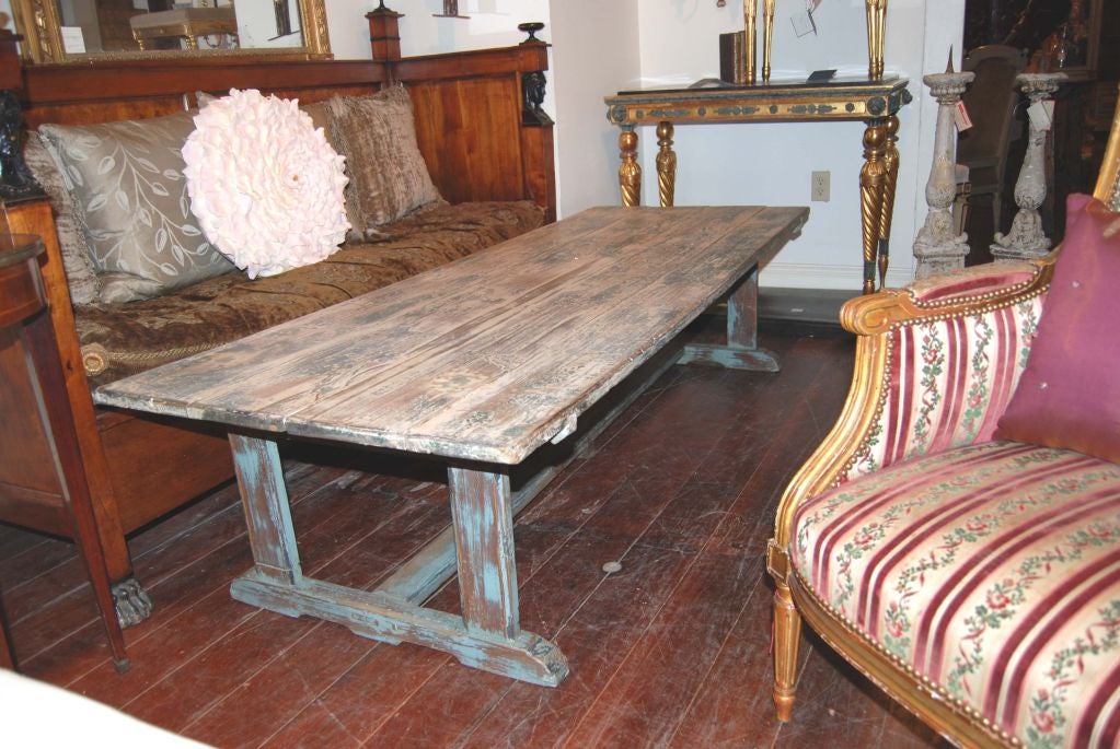 19th Century Low Table In Distressed Condition For Sale In New Orleans, LA