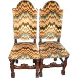 Set of 6 19th c. Walnut Dining Chairs