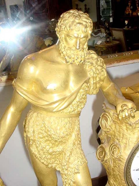 Empire Bronze Dore' Mantel Clock