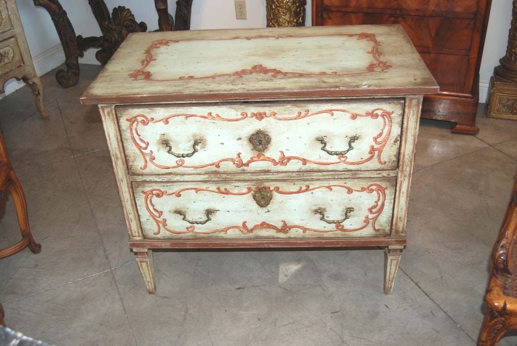 19th c. painted commode
