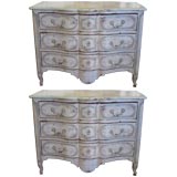 PAIR of 18th C Provencial Louis XV Commodes