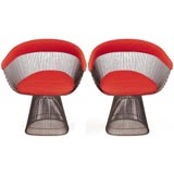 Pair of Wire Chairs by Warren Platner for Knoll