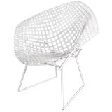 Vintage White Diamond Chair by Harry Bertoia for Knoll