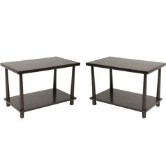 Ebony End Tables by T.H. Robsjohn Gibbings for Widdicomb