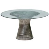 Vintage Nickel Wire Dining Table by Warren Platner for Knoll