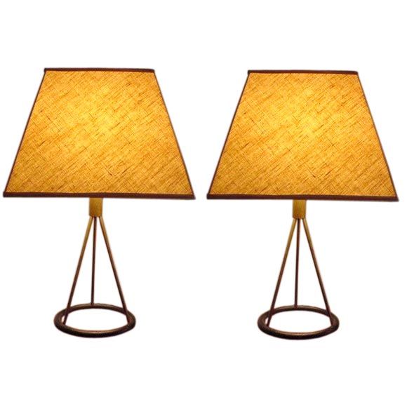 Pair of Robsjohn-Gibbings style Table Lamps