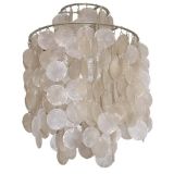 Verner Panton Mother of Pearl Chandelier