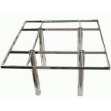 Signed 1970s Chrome Dining Table by Tobia Scarpa for Knoll