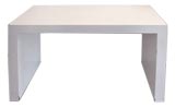 Custom David Hicks Style White Parsons Desk / Console Table