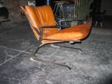 1970s Kjaerholm style Chrome and Cognac Leather Arm Chair 1970s Kjaerholm style Chrome and Cognac Leather Arm Chair
