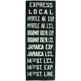 Vintage New York City Subway Sign