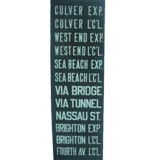 Vintage New York City Subway Sign