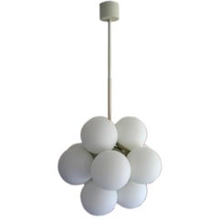 Vintage Globe Hanging Lighting Fixture by Kaiser Leuchten