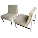 Pair of Parallel Bar Chairs by Florence Knoll in COM / COL