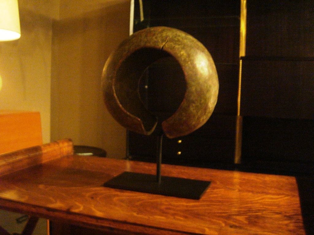 Antique African Currency mounted on Custom Metal Stand 2