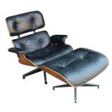 Vintage Rosewood Chair & Ottoman by Eames for Herman Millen
