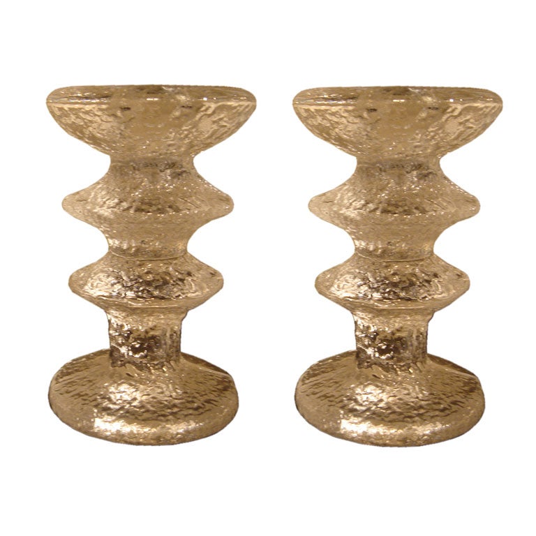 Festivo Glass Candlesticks by Tapio Wirkala for Iittala