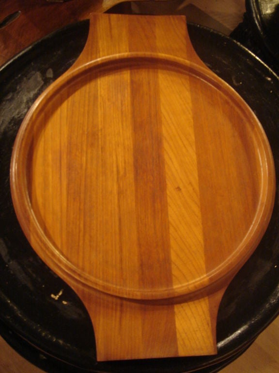 Danish Large Teak Serving Tray by Dansk