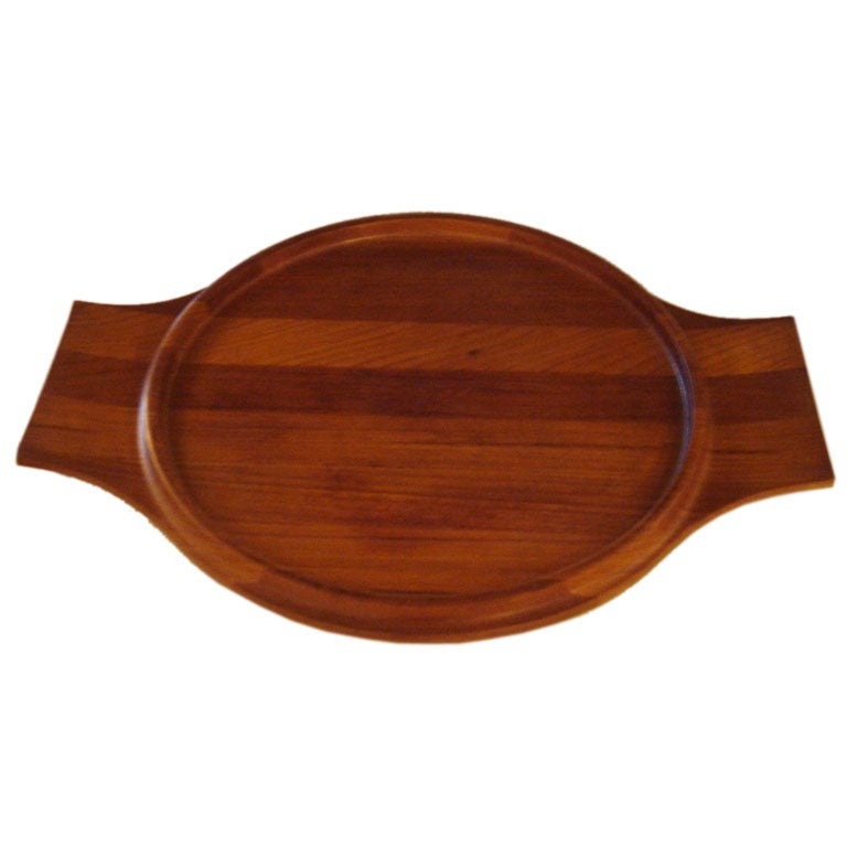 Danish Large Teak Serving Tray by Dansk