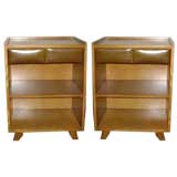 Pair of Mahogany Nightstands by Gilbert Rohde for Herman Miller