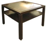 Square End Table in Dark Mahogany by Edward Wormley for Dunbar
