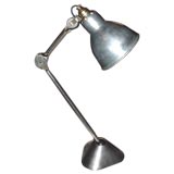 French Industrial Chrome Metal Desk Lamp by Ravel French Industrial Chrome Metal Desk Lamp by Ravel