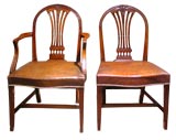 Set of 10 Hepplewhite Style Dining Chairs Antique Set of 10 Hepplewhite Style Dining Chairs