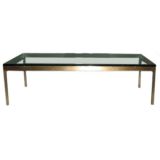 Bronze and Glass Coffee Table by Nicos Zographos