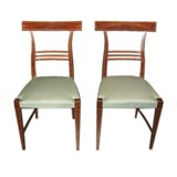 Pair of Palisander Side Chairs by Paolo Buffa