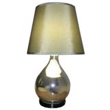 Mercury Glass Lamp with Custom Made Shade