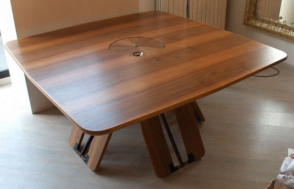 Italian Due Acca Adjustable Height Table by Franco Poli for Bernini
