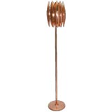 DANISH 1960
S COPPER FLOOR LAMP by FM