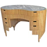 ITALIAN 1940'S PALE SLATTED FRUITWOOD