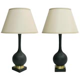 PAIR OF ITALIAN 1950
S CERAMIC LAMPS