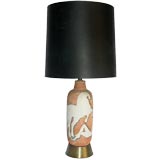 Italian 1950’s Ceramic Lamp by Fantoni for Marbro