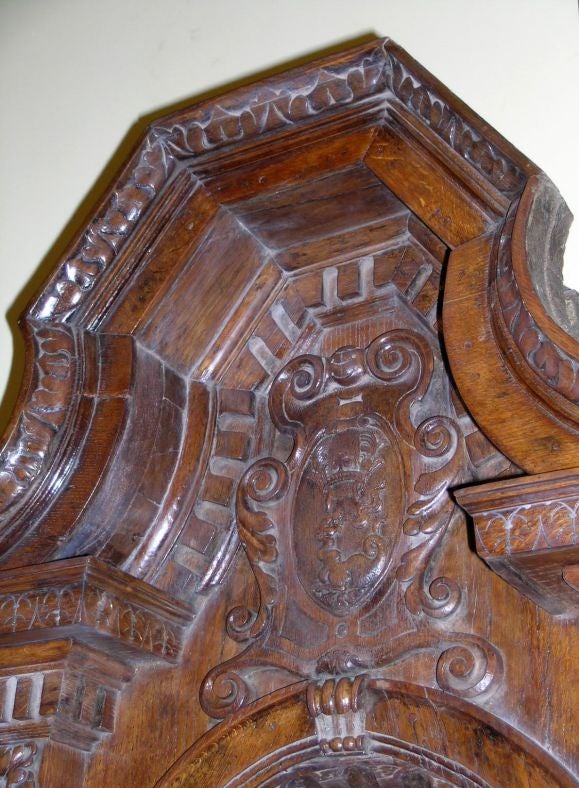 FRENCH BAROQUE OAK ARCHITECTURAL ELEMENT