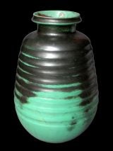 A Monumental 1940's Italian Green glazed pottery vase
