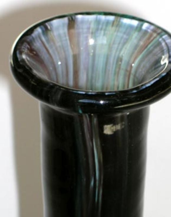 20th Century FRENCH BLACK AND GREEN GLASS by Daum, Nancy