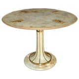 ITALIAN 1950'S PARCHMENT TABLE Attributed to Dassi, Lissone