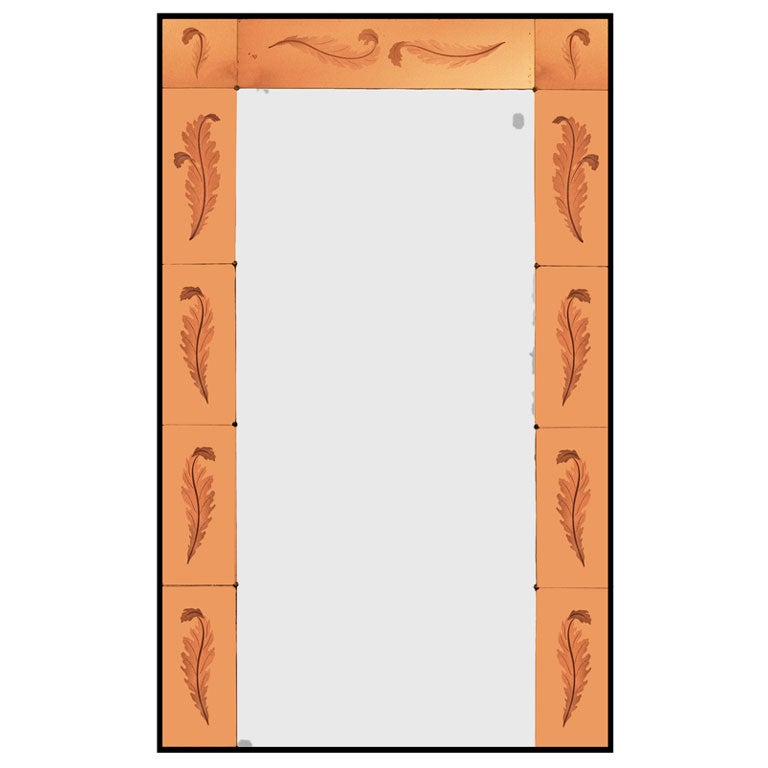 MASSIVE ITALIAN 1940'S COPPER MIRROR