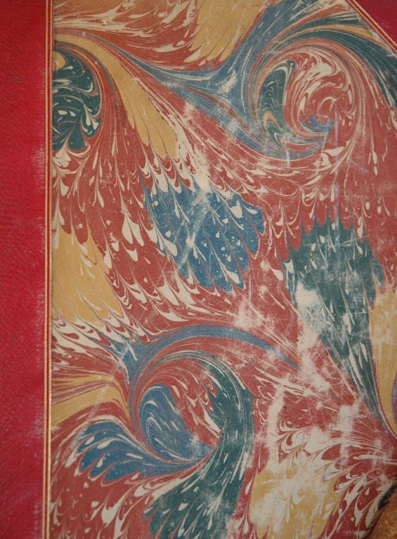 SET OF 3 19TH CENTURY LEATHER & PAPER-BOUND BOOKS 1