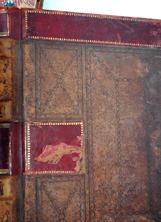 SET OF 3 19TH CENTURY LEATHER & PAPER-BOUND BOOKS 3