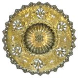 ITALIAN ARTS AND CRAFTS  BRASS WALL ORNAMENT by Casagrande
