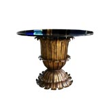 Mid Century Tole 
Marble Gueridon