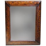 Antique Italian Inlaid Cushion Mirror