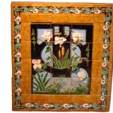 Antique Majolica Tile Panel
