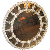 Shell encrusted mirror