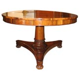 WILLIAM IV ROSEWOOD PEDESTAL TABLE