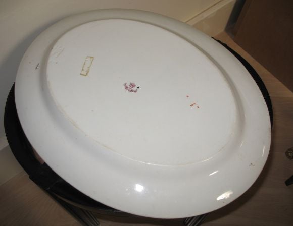 19th Century Ashworth Platter on stand