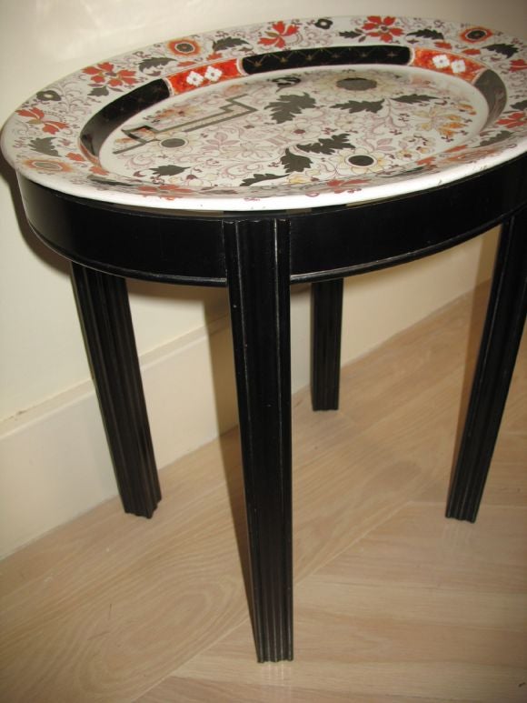 English Ashworth Platter on stand